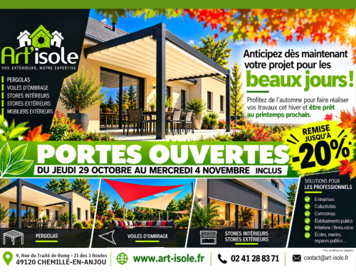 PORTES OUVERTES DU 29 OCTOBRE AU 4 NOVEMBRE 2026